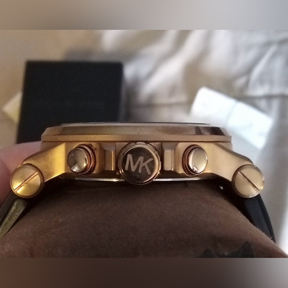 Michael Kors Dylan Men's Watch Style MK8184 Rose Gold & Black - Picture 6 of 15